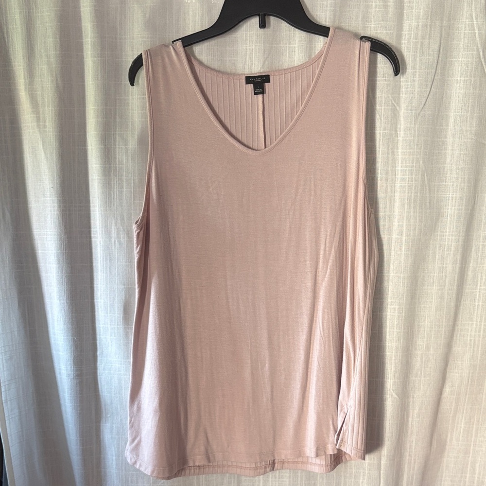 Ann Taylor Light Pink Sleeveless Top